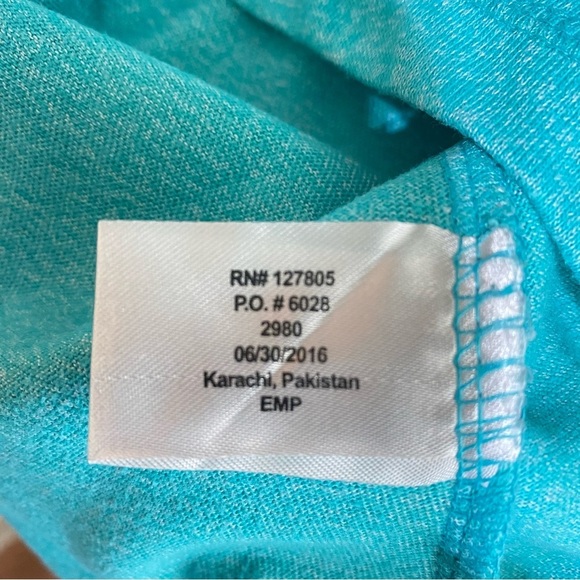 U.S. Polo Assn. Boys Turquoise Pocket Front Henley Tee - Picture 6 of 6